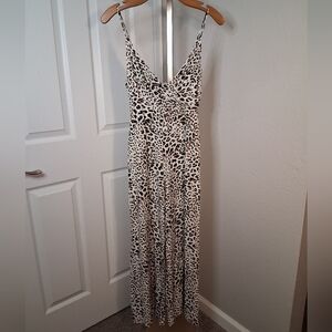 Lush Jumper Pantsuit Size Small Animal Print